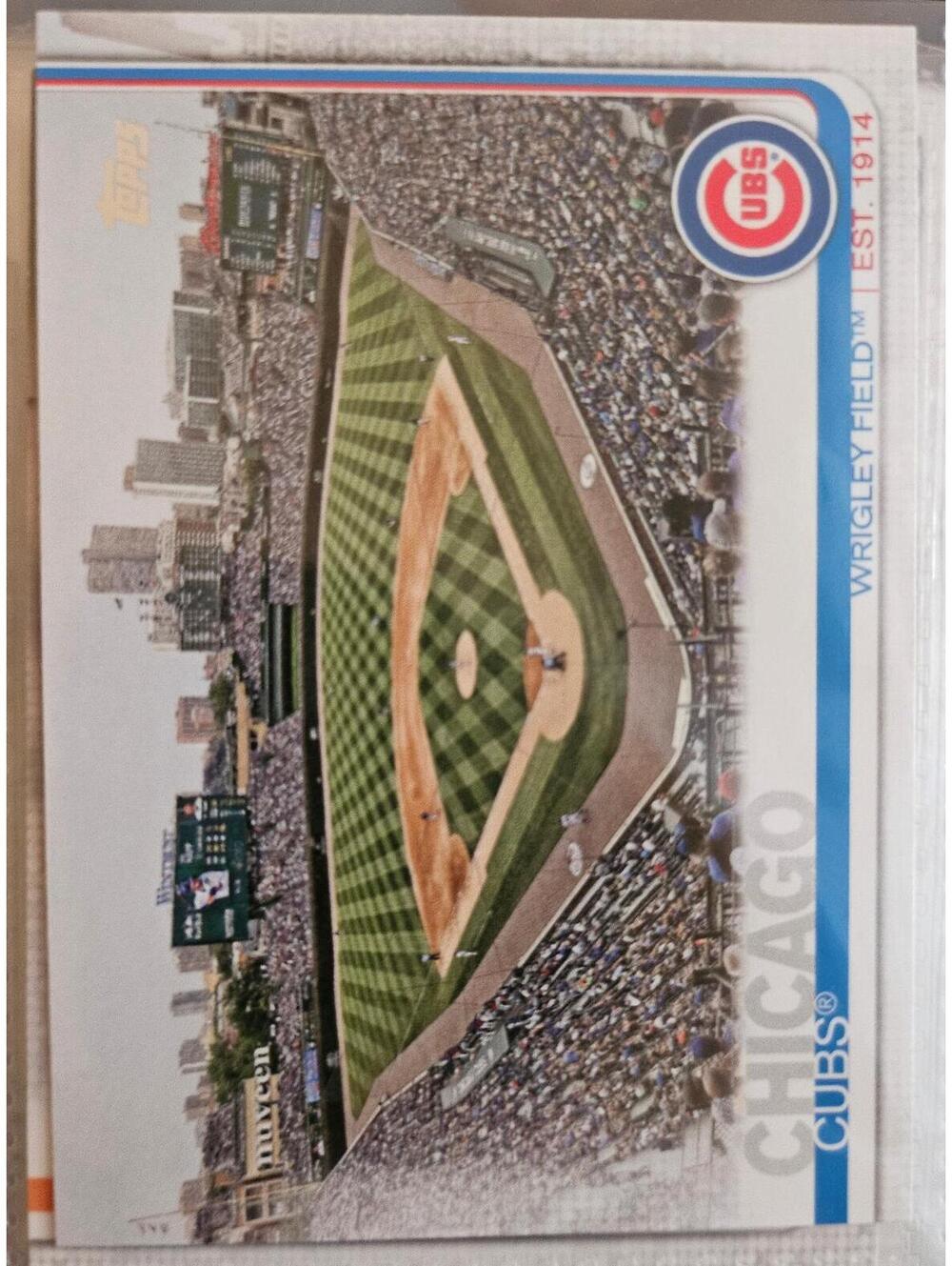 2019 TOPPS SERIES 1 WRIGLEY FIELD EST. 1914 CHICAGO CUBS #197